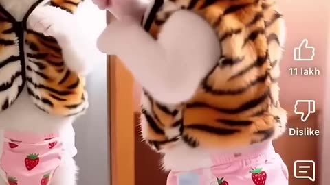 🐱💥🐱Kitten Wears a Tiger Skin... But His Dad Took the Fall 💔#shorts @SuperCatPapa