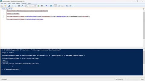 Listing Files with Only Numerical Names Using PowerShell