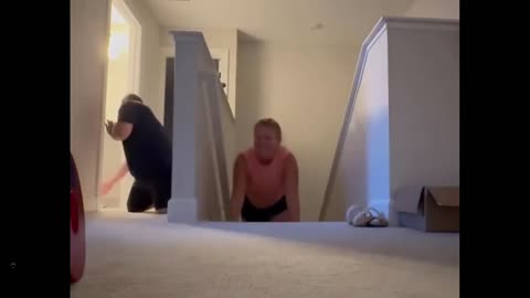 Quick Smile: Husband tried to video him scaring his wife, but she was on to him