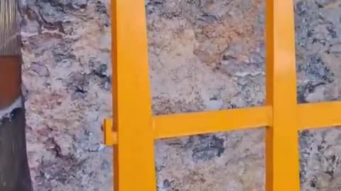 This is how rocks that are millions of years old are cut to become decorative items