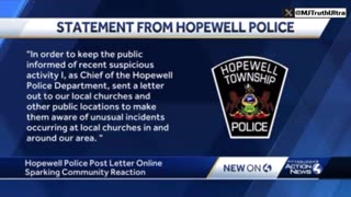 Hopewell Township PA have issued a letter alerting the community of multiple suspicious incidents