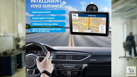 7'' GPS Navigator for Car Truck RV - Touchscreen Navigation System, 2025 North