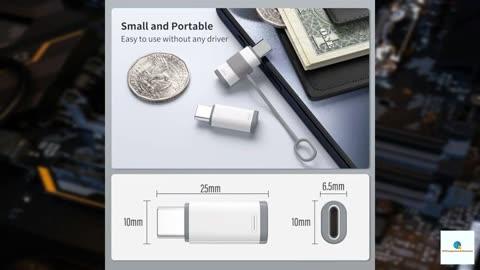 4 Pack Lightning to USB C Adapter for iPhone 15/16/16 Pro Max/Plus,Samsung S24,Support Cha