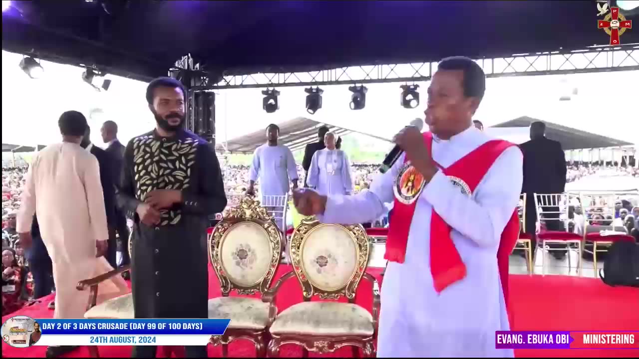 The Arrival Of Brother Ebuka Obi During The DAY 2 OF 3 DAYS CRUSADE + Fr Ogunerere