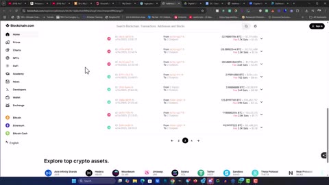 Cryptex Bitcoin Wallet Activity on The Blockchain - Over $100 Billion Paid Out!