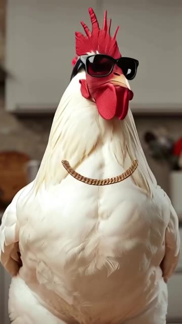lucid-origin_A_cool_chicken_wearing_sunglasses_and_gold_chain_standing_confidently_in_a_kitch-0.mp4