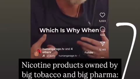 Processed foods, nicotine gum, Nicotine patches, CBD, Cannabis,Inhalers paired with big harma.