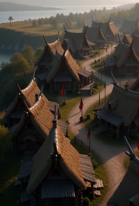 The Coastal Viking Settlement, AI Video