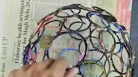 Must Watch: Old Bangles and Ballon Reuse ideas #diy #viral #youtubeshorts #craft