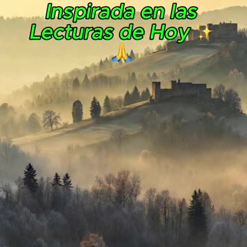 🙏✨ Oración Inspirada en las Lecturas de Hoy ✨🙏