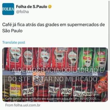 A DEMOCRACIA DO LADRÃO E DO STF ESTAR NO MERCADO 🛒