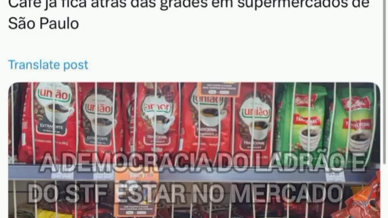 A DEMOCRACIA DO LADRÃO E DO STF ESTAR NO MERCADO 🛒