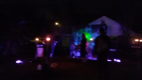 Cool sky with the band