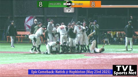 Epic Highlight: Nick Pedroli hits RBI walk-off in Bot of 7th after Hillers blow 5 run lead vs Natick