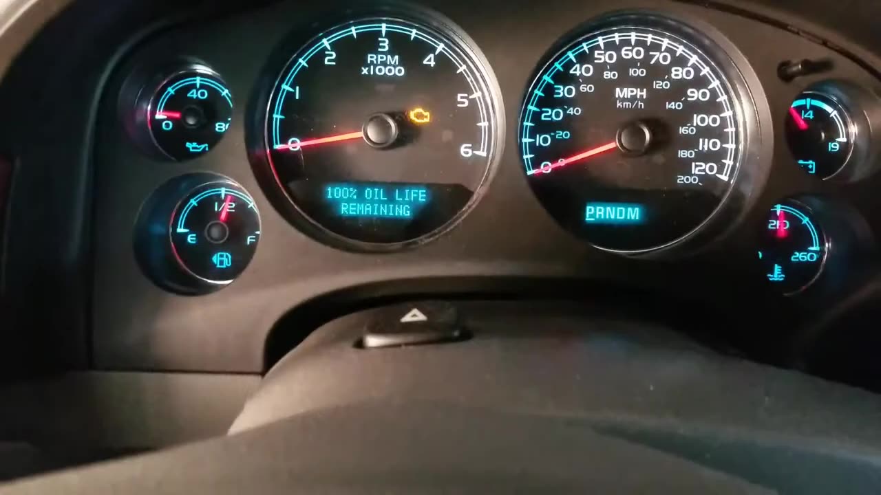 Reset oil light 2013 Chevy Tahoe