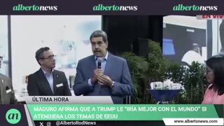 Maduro says Trump would “do better with the world” if he focused on U.S. issues first.
