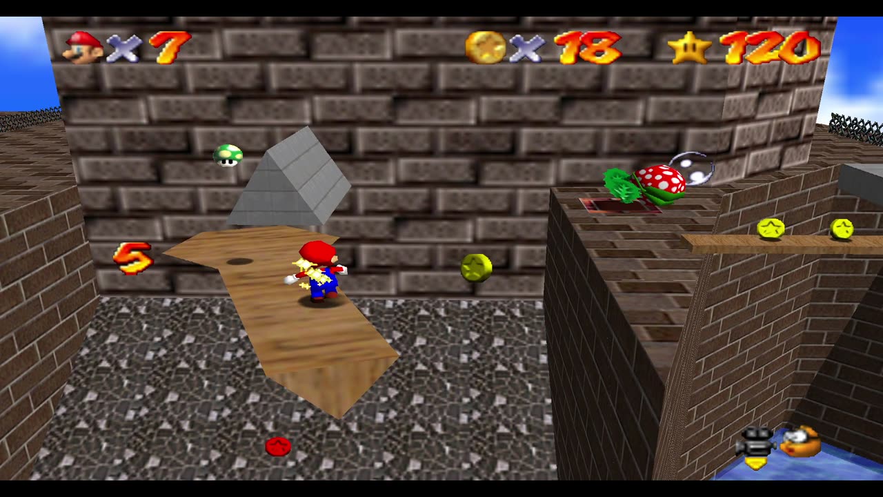 Super Mario 64 [Remaining RA] - Red Challenge in the Fortress [NC]