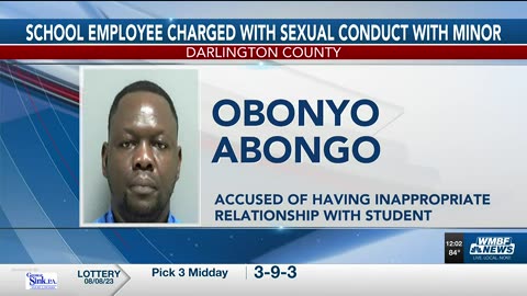 School black employee charged with criminal sexual conduct with minor