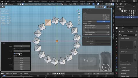 Blender - Spin - Screw Modifier - XRay 2025-08-16 22-53-45