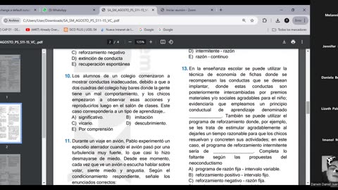 VONEX SEMIANUAL 2025 | Semana 14 | Psicología