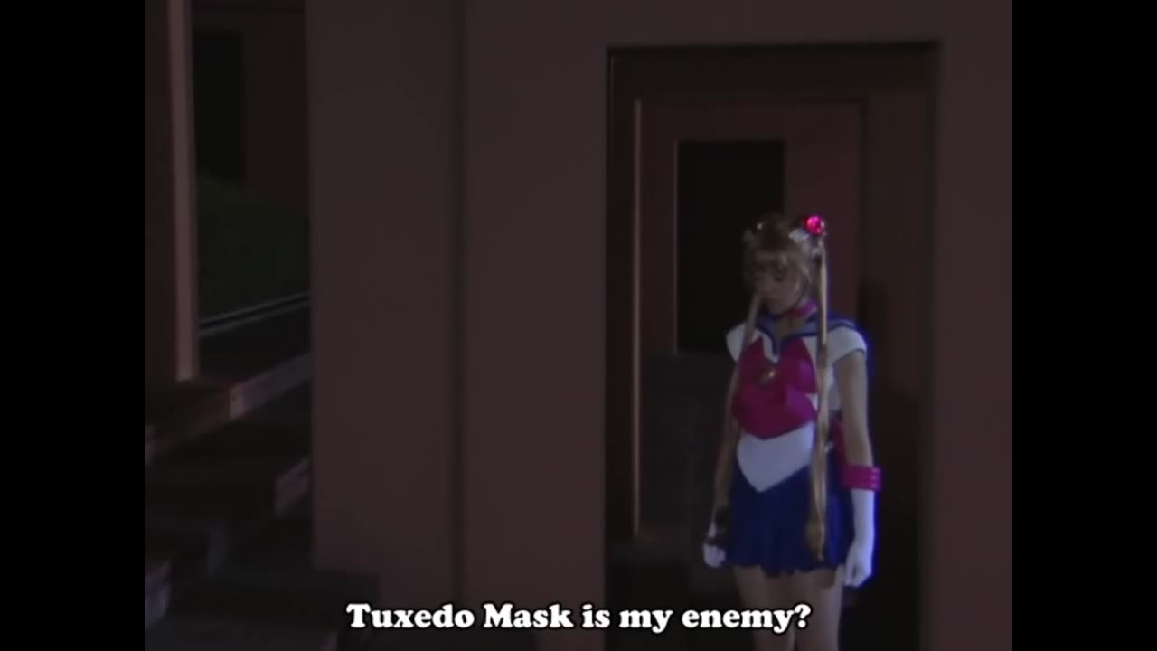 Usagi & Mamoru sailor moon live action act 7 sailor moon to stay away from tuxedo mask