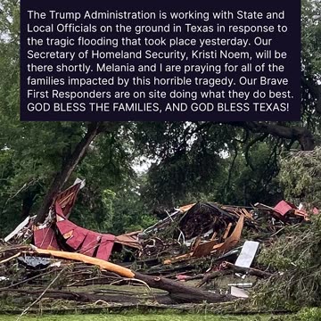 Trump Responds to Deadly Texas Flooding