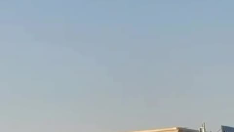 Another angle of the drone heading