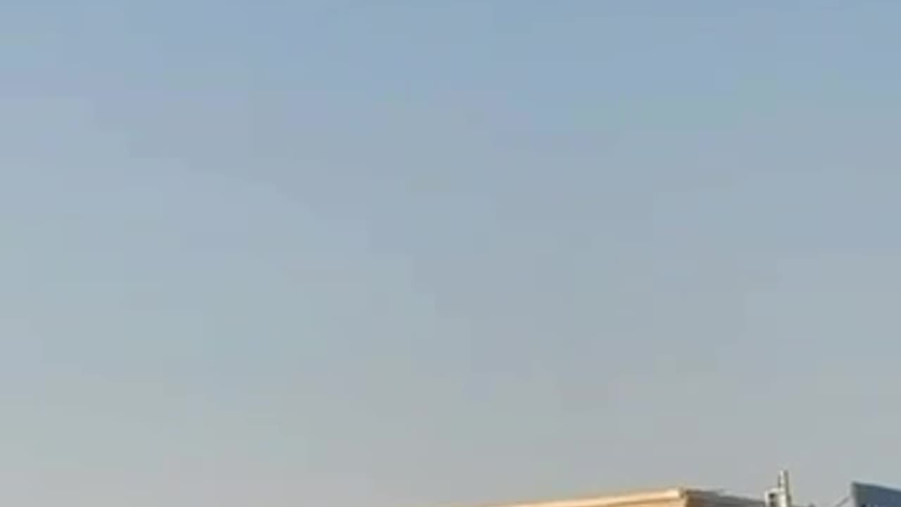 Another angle of the drone heading