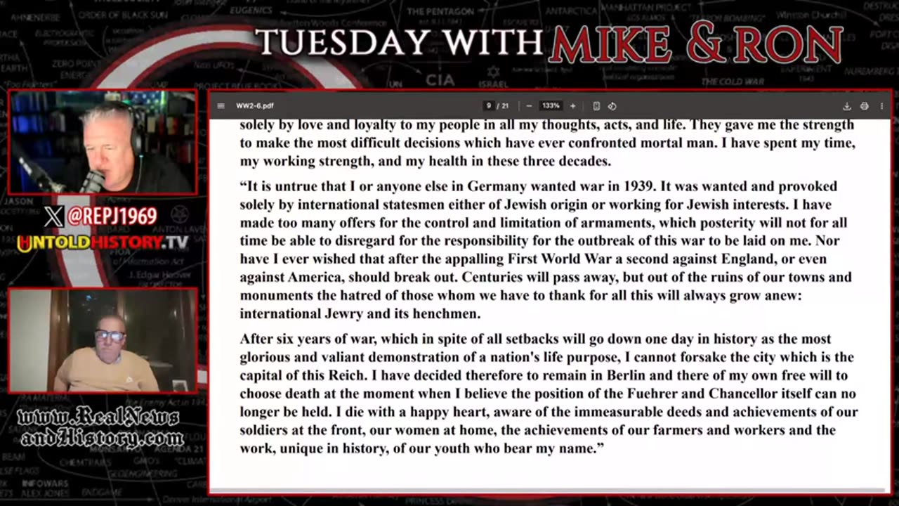 Ron Partain - Tuesday With Mike King - The Untold Story About WWII (The BAD War) 5-20-25