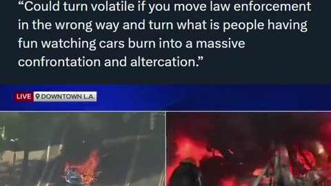 Imagine if Trump supporters were lighting cars on fire in “protest” 🙄