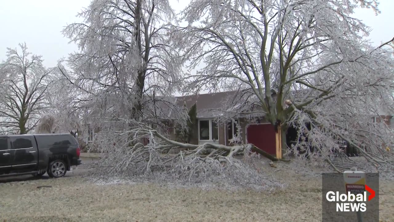 Ontario ice storm_ Hundreds of thousands without power as system moves East(1080P_HD)