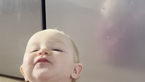 Baby Kayla’s Floor Brushing Routine — Funny Tooth Time 🪥