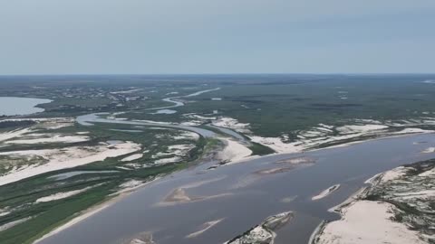 ‼️ This is what the Kakhovka Reservoir looks like now.