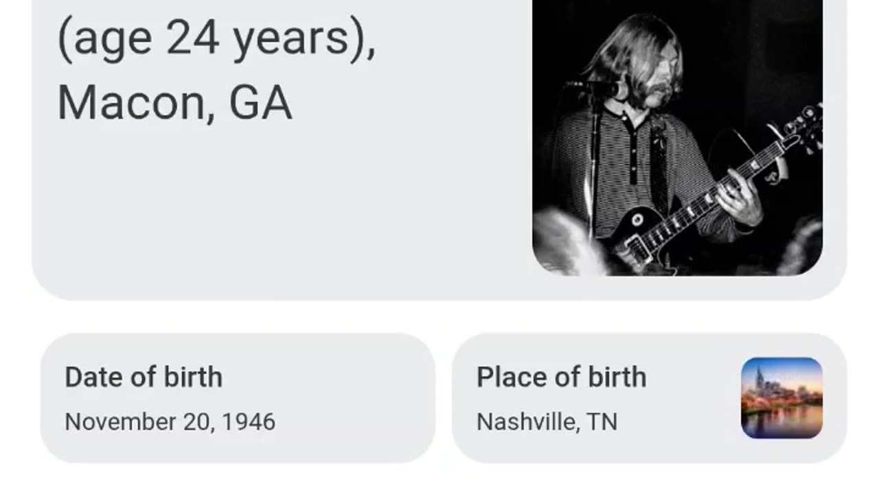 DERANGED HORRORS - VOL. 1,064: THE DEATH OF DUANE ALLMAN