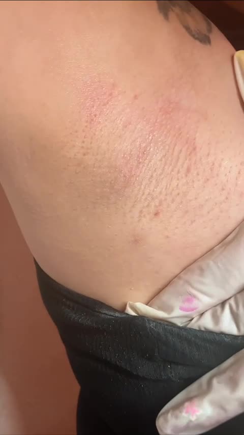 Underarm Waxing in Nevada Using Sexy Smooth Tickled Pink Hard Wax | @_veautybyvee_ Demo