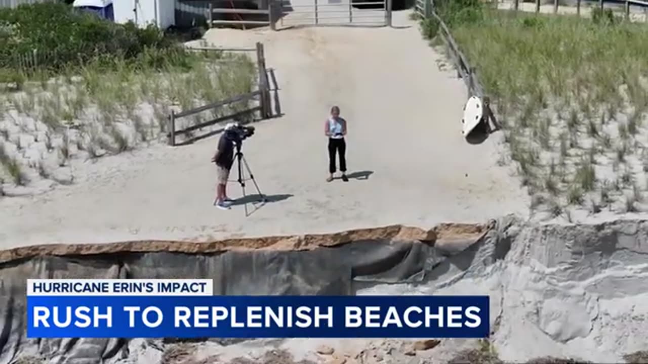 Post-Erin erosion at Jersey shore beaches