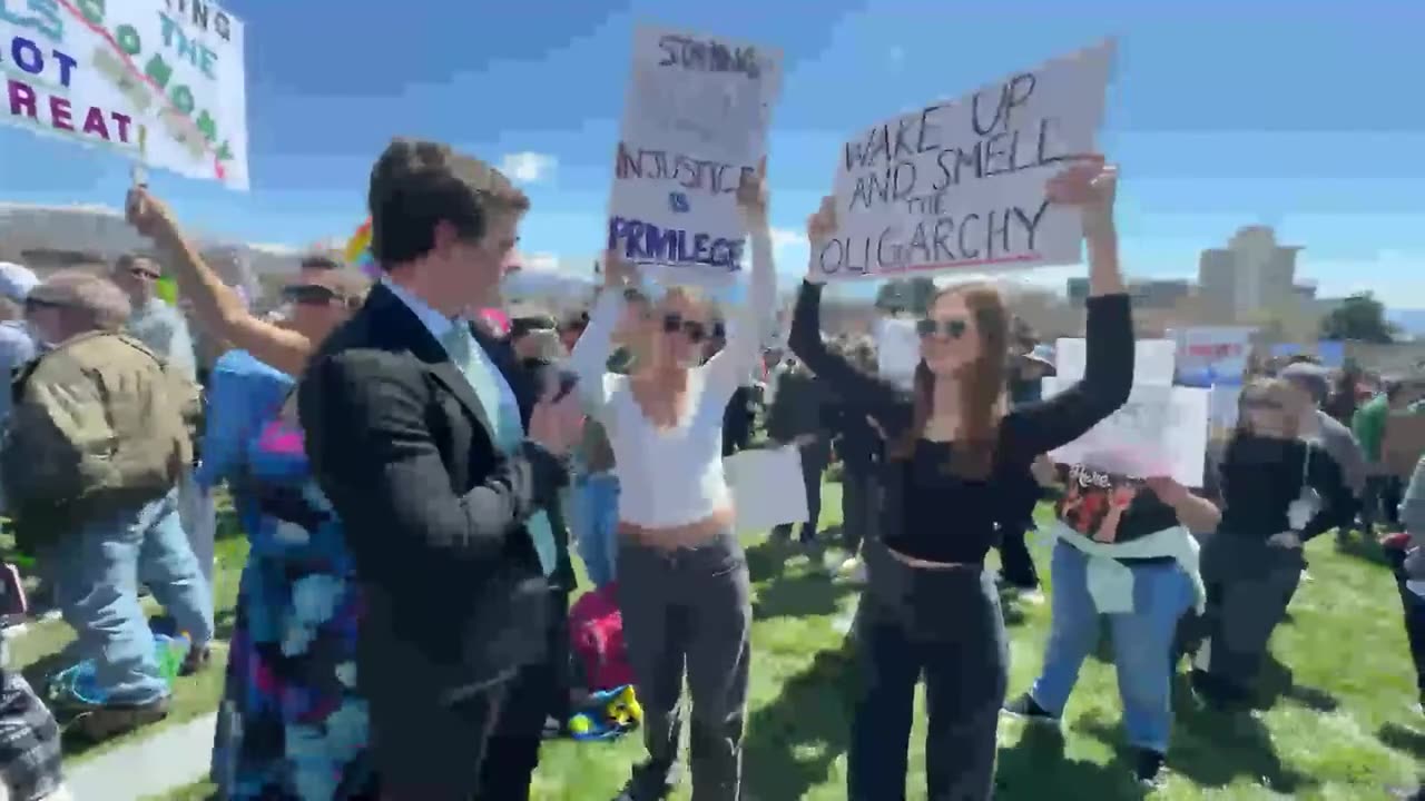 IRL Confronting Anti-Trump & Anti-Elon Protesters