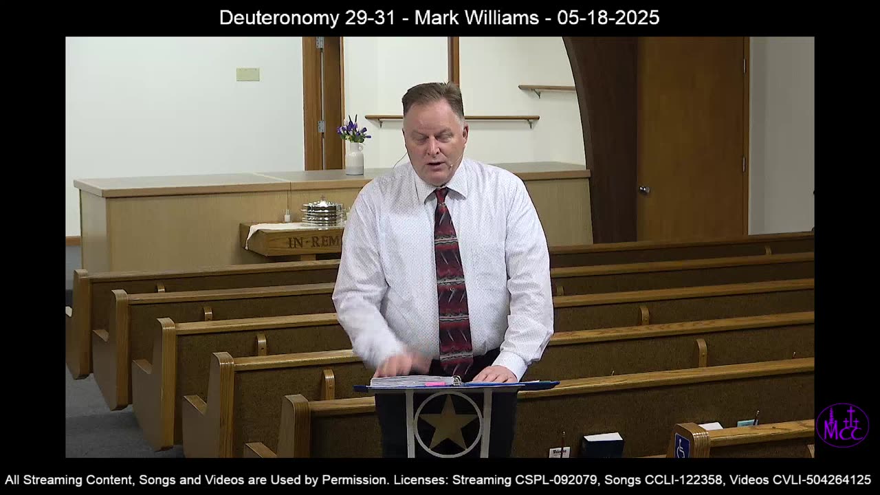 Deuteronomy 29-31 - Mark Williams - 05-18-2025