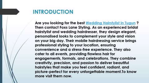 The best Mobile Hairdresser in Tugun.