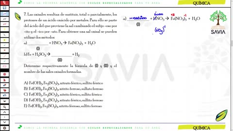 SAVIA REPASO 2025 - 2 | Semana 02 | Química S1