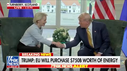 POTUS announces a landmark trade deal with the European Union