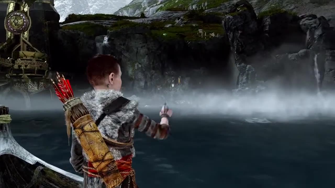 God of War - Path to the Mountain - Investigate the glowing statue