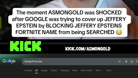 ASMONGOLD JEFFERY EPSTEINS FORTNITE NAME #fyp #asmongold #asmongoldclip #jefferyepstein