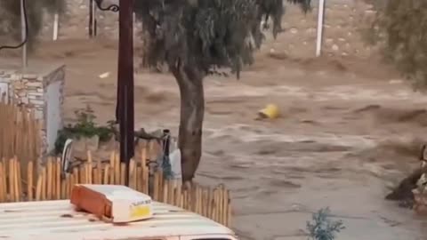 Severe Flooding Due To Heavy Rains In Naousa of Paros, Greece (03/31/2025)