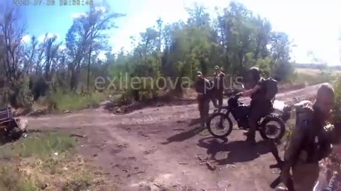 🤯 More and more videos are starting to surface of Russian deserters being chained