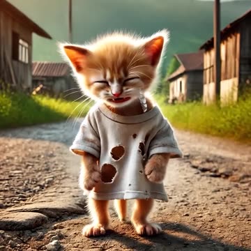 Poor cat was bullied by friends on the first day of school #poorcat