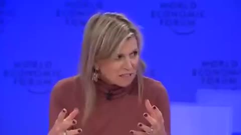 ICYMI Queen Maxima of the Netherlands, at a WEF meeting