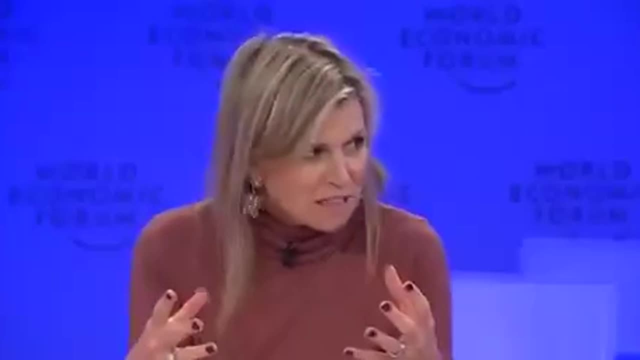 ICYMI Queen Maxima of the Netherlands, at a WEF meeting