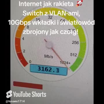 Internet jak rakieta 🚀 Switch z VLAN-ami, 10Gbps wkładki i światłowód zbrojony jak czołg!