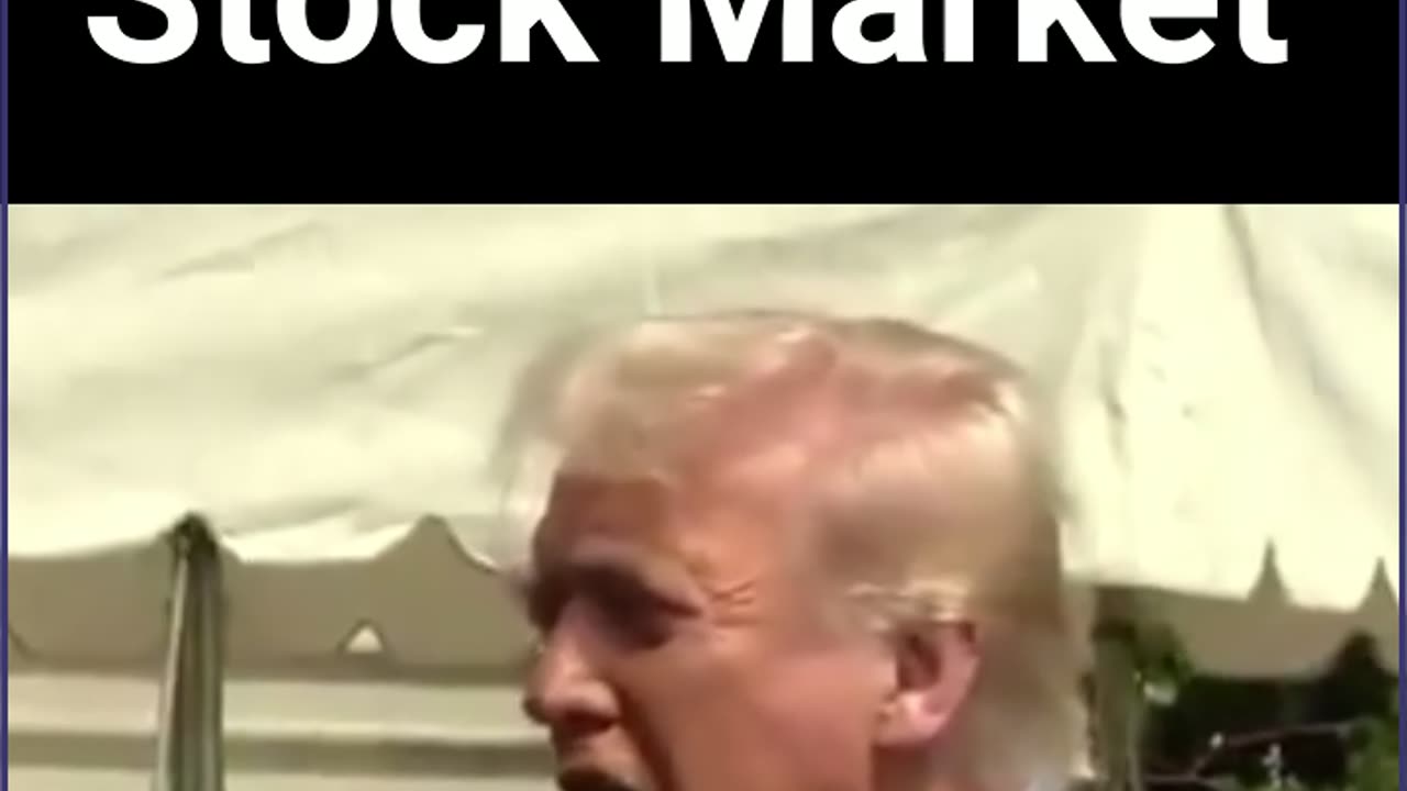 Trump Talks Stock Market